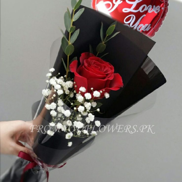 Valentine Balloon Bouquet Lahore - FromYouFlowers.pk