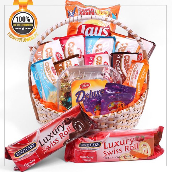 Snacks Gift Basket Lahore - FromYouFlowers.pk