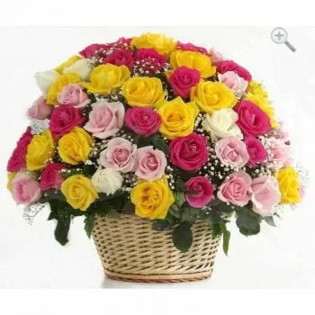 Flowers Basket for Mom Lahore - FromYouFlowers.pk