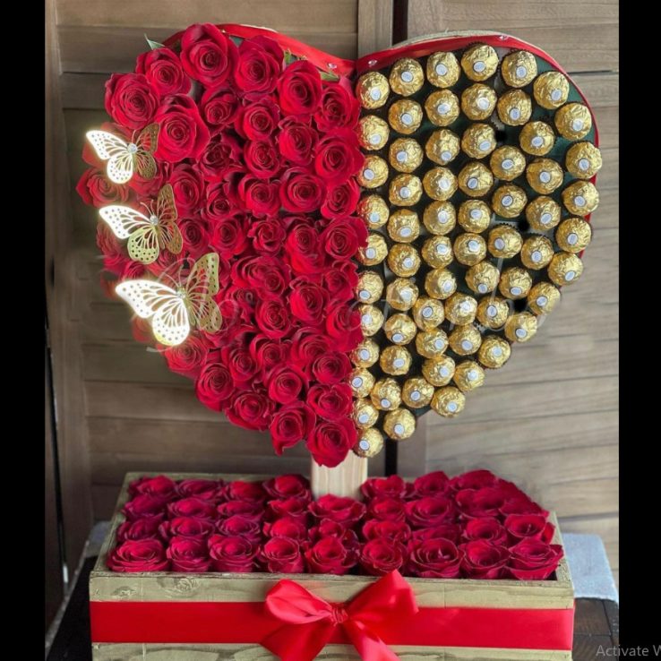 Valentine Chocolate Basket Lahore - FromYouFlowers.pk