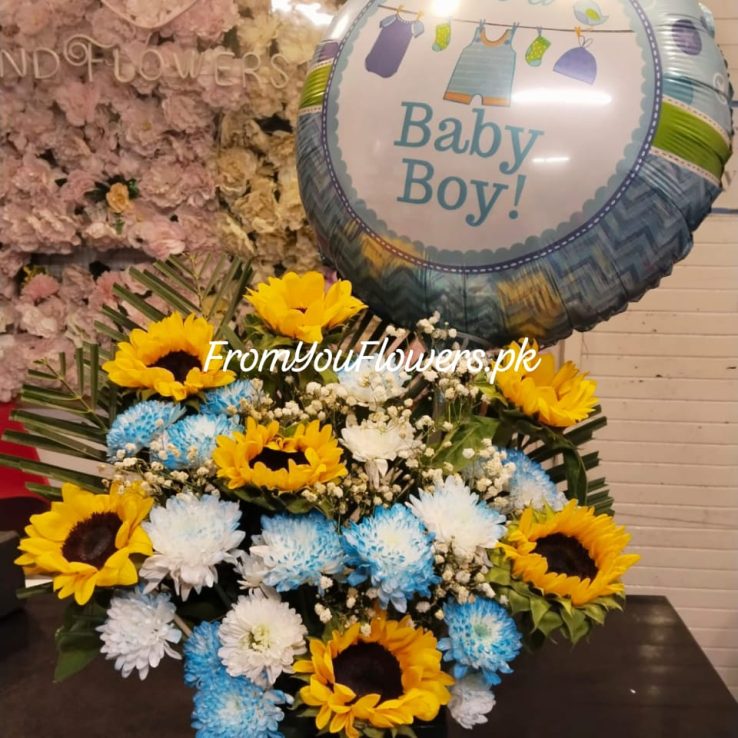 Baby Boy Flowers Delivery Pakistan - FromYouFlowers.pk