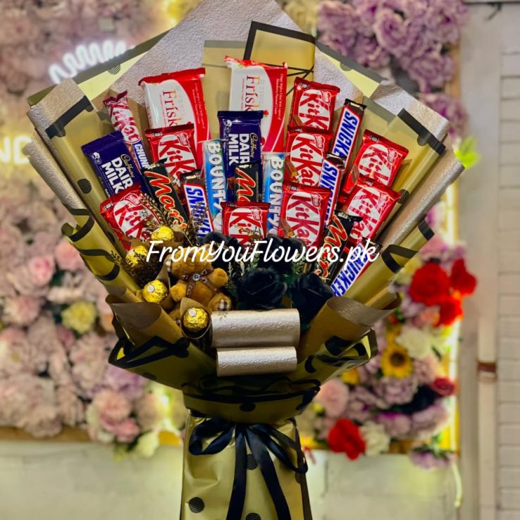 Chocolate Bouquet Delivery Pakistan - FromYouFlowers.pk