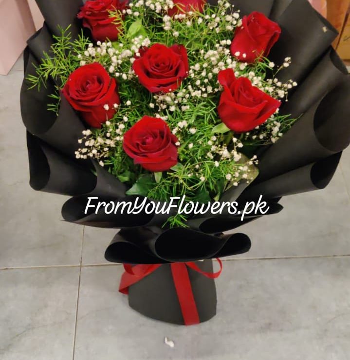Red Roses Bouquet Islamabad - FromYouFlowers.pk