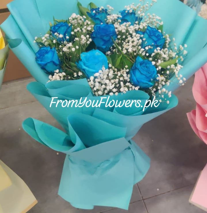 Blue Roses Delivery Lahore - FromYouFlowers.pk