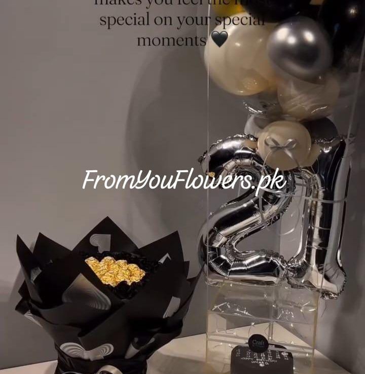 Cake and Flowers Combo Lahore - FromYouFlowers.pk