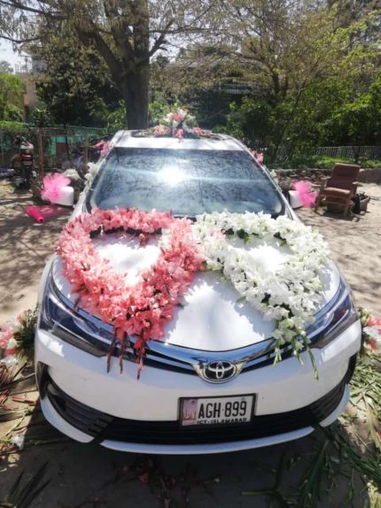 Flower Decor for Wedding Car Lahore - FromYouFlowers.pk