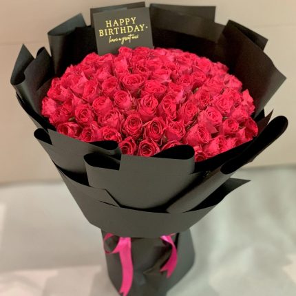 Roses Bouquet for Birthday Pakistan - FromYouFlowers.pk