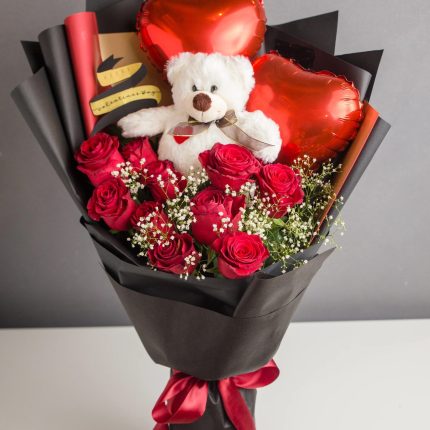 Valentine Roses Bouquet Lahore - FromYouFlowers.pk