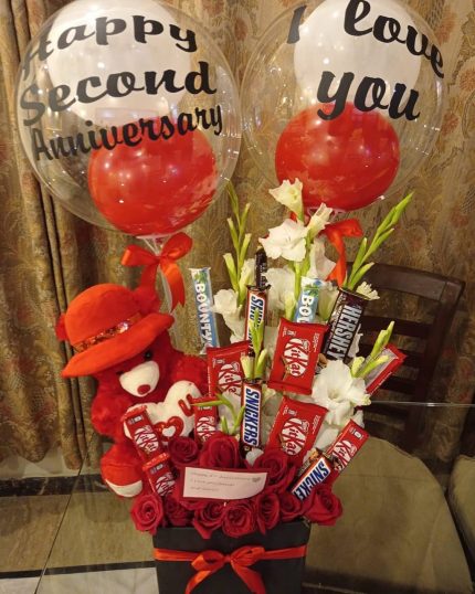 Anniversary Gift Chocolate Box Lahore - FromYouFlowers.pk