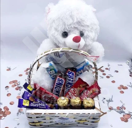 Chocolates and Teddy Pakistan - FromYouFlowers.pk