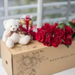 Valentines Flower Gift Box Lahore - FromYouFlowers.pk