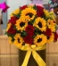 Roses and Sunflowers Box Lahore - FromYouFlowers.pk