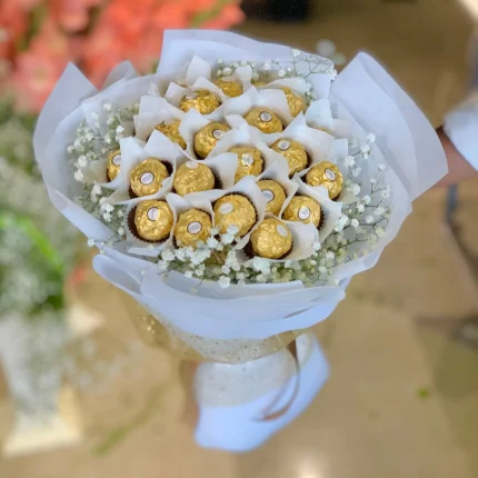 Ferrero Rochers Bouquet Lahore - FromYouFlowers.pk