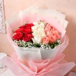 Pink Bouquet of Flowers Pakistan - FromYouFlowers.pk