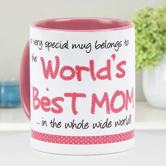 World's Best Mom Mug - send printed mothers day mugs