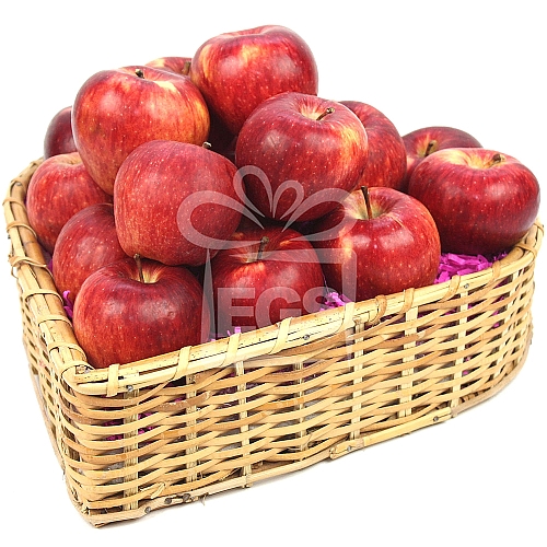 Appetizing Red Apple Basket