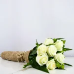 White Roses Bouquet Lahore -FromYouFlowers.pk
