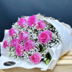 Pink Bouquet Lahore - Fromyouflowers.pk