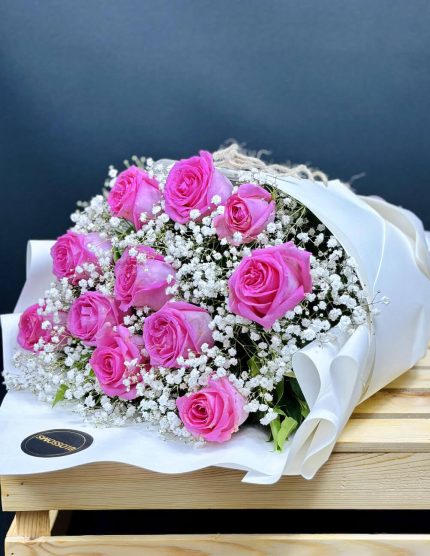 Pink Bouquet Lahore - Fromyouflowers.pk