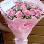 Bouquet of Pink Roses Lahore - FromYouFlowers.pk