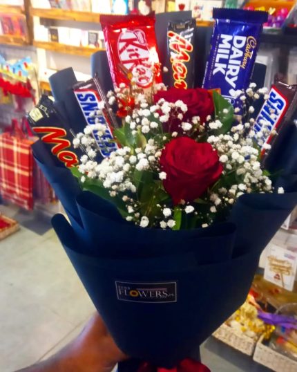 Online chocolate Bouquet Lahore - Fromyouflowers.pk