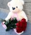 Red Rose and Teddy Pakistan - FromYouFlowers.pk