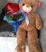 Rose Flowers and Teddy Bear Lahore - Fromyouflowers.pk