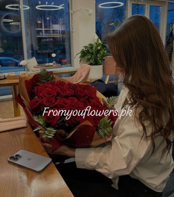 Valentine Flowers Delivery Online - FromYouFlowers.pk