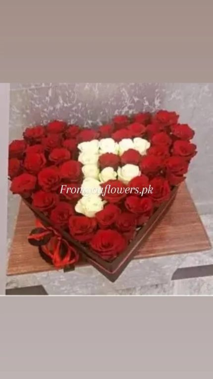 Valentine's Flower Box Pakistan - FromYouFlowers.pk