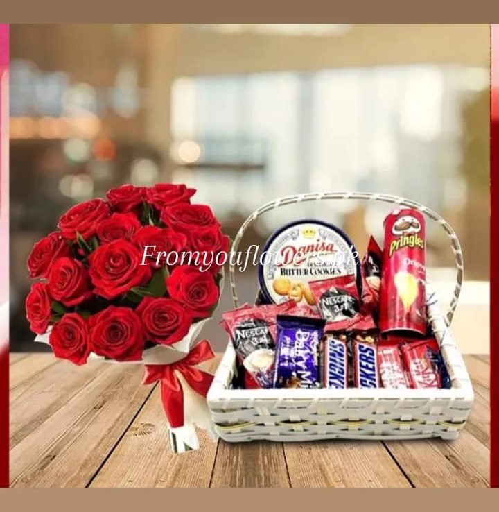 Valentine's Day Combo Islamabad - FromYouFlowers.pk
