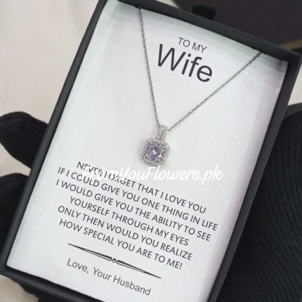 Necklace Gift for Wife, - FromYouFlowers.pk