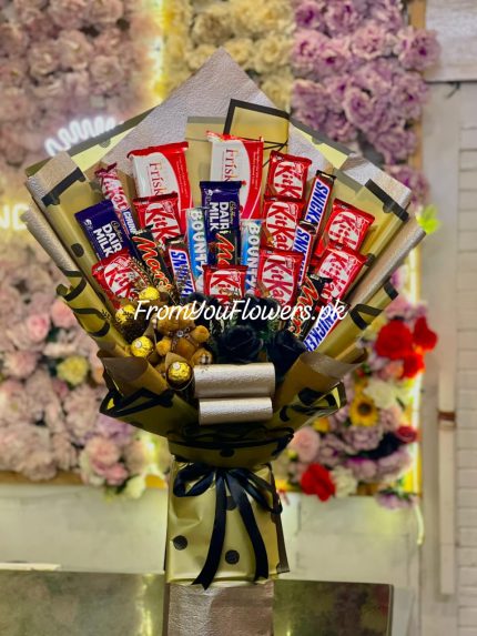 Chocolate Bouquet Delivery Pakistan - FromYouFlowers.pk