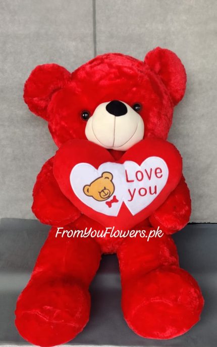 Teddy Bear for Valentine Lahore - FromYouFlowers.pk