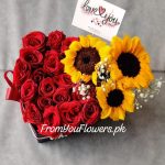 Valentine's Day Flowers Box Lahore - FromYouFlowers.pk