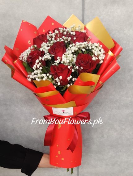 Valentine Flowers Delivery Lahore - FromYouFlowers.pk
