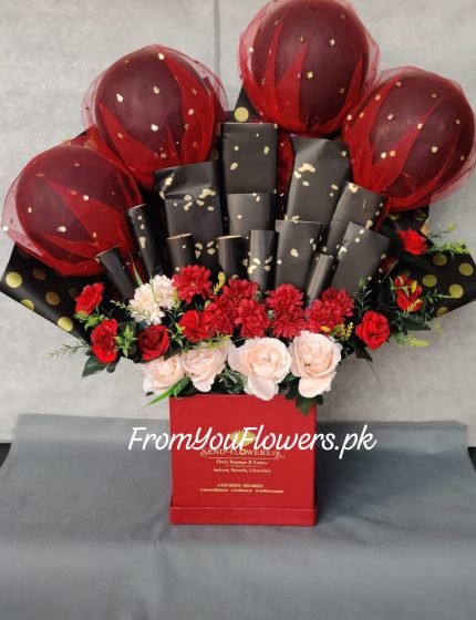 Valentine Flowers and Chocolates Lahore - FromYouFlowers.pk