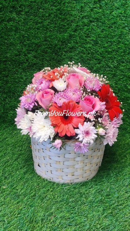 Mother's Day Flower Basket Lahore - FromYouFlowers.pk