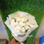 White Flowers Bouquet Delivery Pakistan - FromYouFlowers.pk