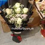 White Flowers Bouquet Pakistan - FromYouFlowers.pk