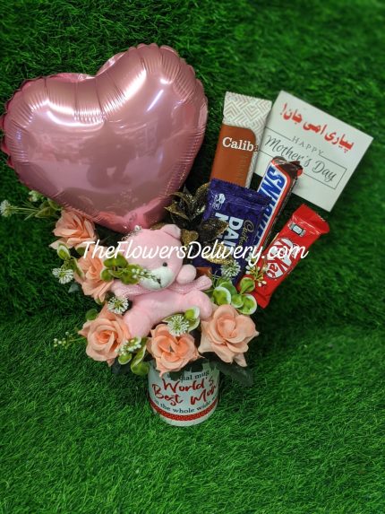 Mother’s Day Flower Mug Lahore - FromYouFlowers.pk