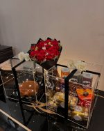 Acrylic Box Cake and Chocolates Lahore - FromYouFlowers.pk