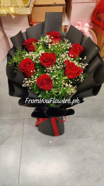 Red Roses Bouquet Islamabad - FromYouFlowers.pk