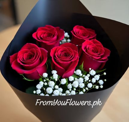 Luxury Rose Bouquet Lahore - FromYouFlowers.pk
