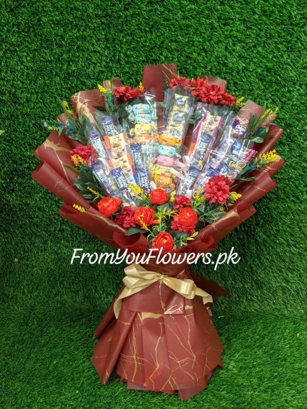 Candy Bouquet Delivery Lahore - FromYouFlowers.pk