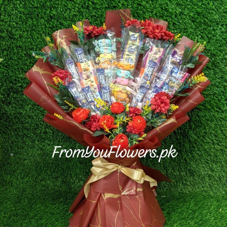 Candy Bouquet Delivery Lahore - FromYouFlowers.pk