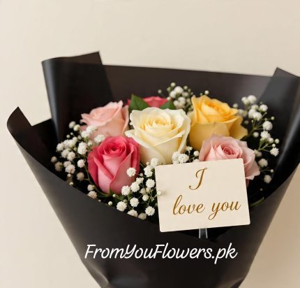 I Love You Roses Bouquet Lahore - FromYouFlowers.pk