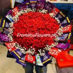 Chocolate Bouquet for Her Lahore - FromYouFlowers.pk