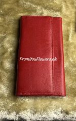 Men's Red Leather Wallet Pakistan - FromYouFlowers.pk