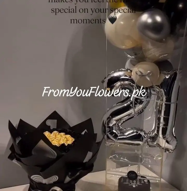 Cake and Flowers Combo Lahore - FromYouFlowers.pk