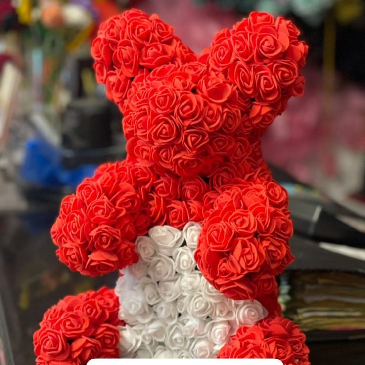 Foam Rose Bears Pakistan - FromYouFlowers.pk